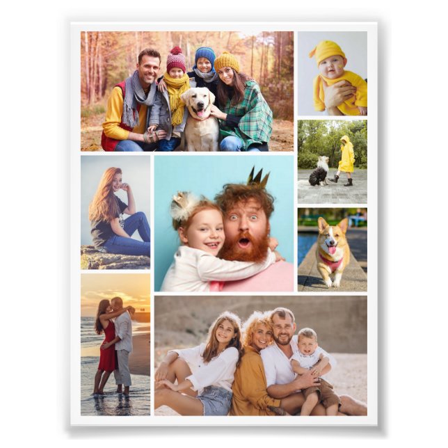 Skapa din egen 8 fotofotomakning för utvidgning fototryck (Framsidan)