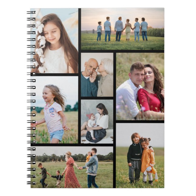 Skapa din egen 8-fotokollage anteckningsbok (Framsidan)