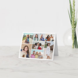 Skapa din egen 8-fotokollage anteckningskort