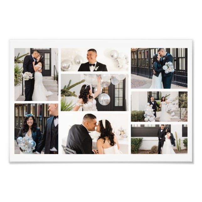 Skapa din egen 8-fotokollage fototryck (Framsidan)