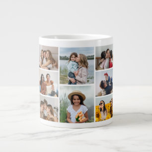 Skapa din egen 8-fotokollage jumbo mugg