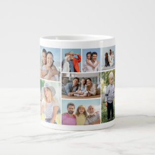 Skapa din egen 8-fotokollage jumbo mugg