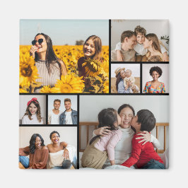 Skapa din egen 8-fotokollage magnet