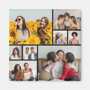 Skapa din egen 8-fotokollage magnet