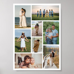 Skapa din egen 8-fotokollage poster
