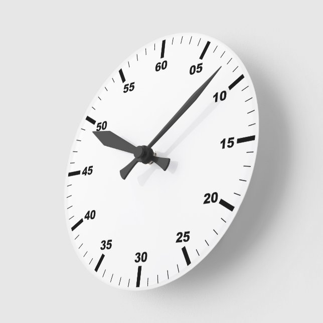 Skapa din egen 8-tums vägglås rund klocka (Vinkel)