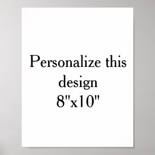 skapa din egen 8"x10" Porträtt ingen Poster