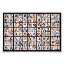 Skapa din egen 96-foto collage fotoförstoring