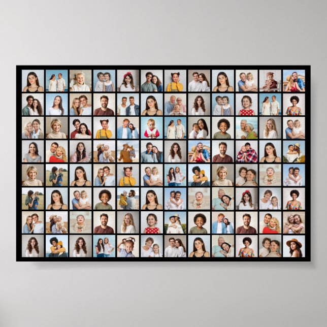 Skapa din egen 96-foto collage poster (Framsidan)