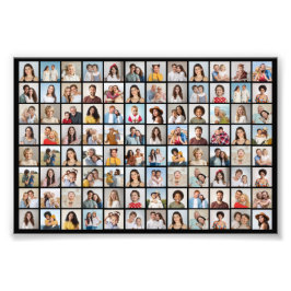 Skapa din egen 96 Photo Collage Photo EnUtvidgning Fototryck