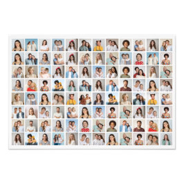 Skapa din egen 96 Photo Collage Photo EnUtvidgning Fototryck