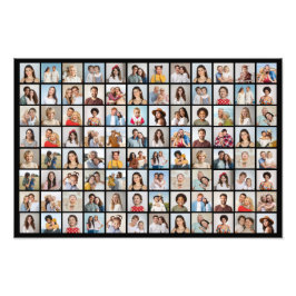 Skapa din egen 96 Photo Collage Photo EnUtvidgning Fototryck