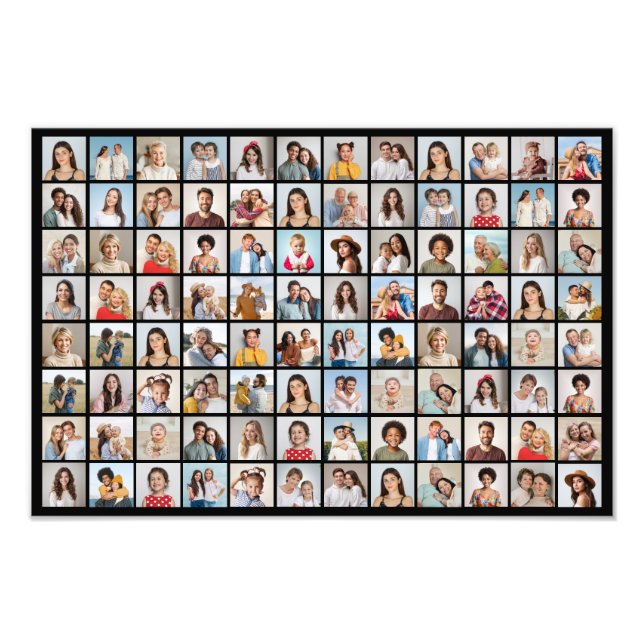 Skapa din egen 96 Photo Collage Photo EnUtvidgning Fototryck (Framsidan)