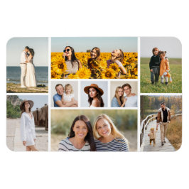 Skapa din egen 9-foto collage magnet