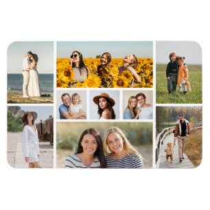 Skapa din egen 9-foto collage magnet