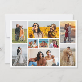 Skapa din egen 9-fotokollage anteckningskort