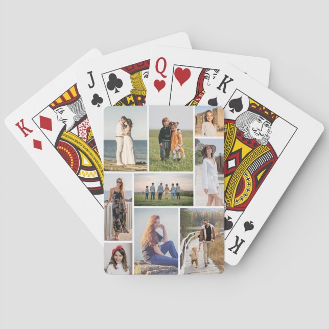 Skapa din egen 9-fotokollage casinokort (Baksidan)