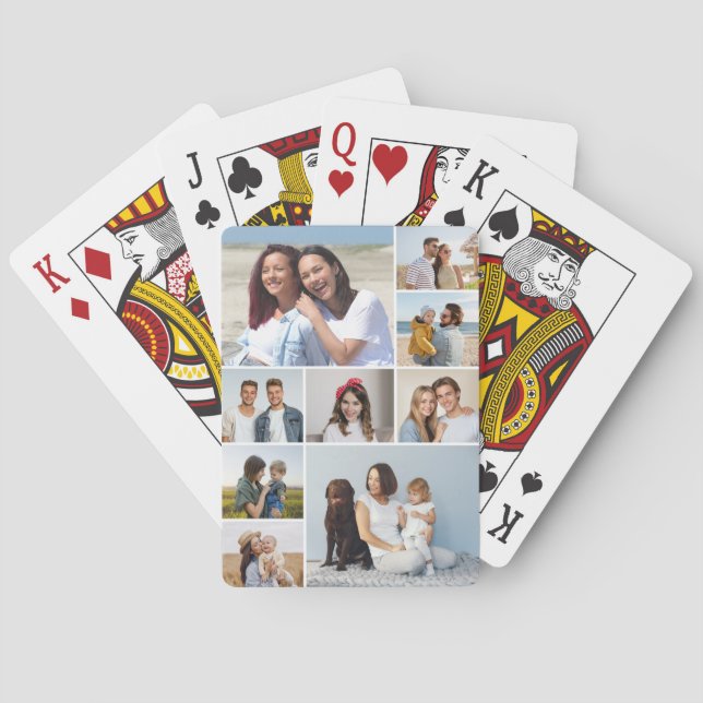 Skapa din egen 9-fotokollage casinokort (Baksidan)