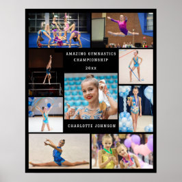 Skapa din egen 9-fotokollage Gymnastics Poster