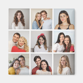 Skapa din egen 9-fotokollage magnet