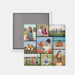 Skapa din egen 9-fotokollage magnet