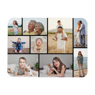 Skapa din egen 9-fotokollage magnet