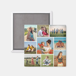 Skapa din egen 9-fotokollage magnet