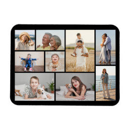 Skapa din egen 9-fotokollage magnet