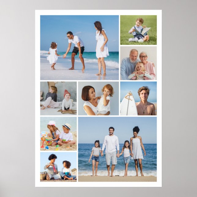 Skapa din egen 9-fotokollage poster (Framsidan)