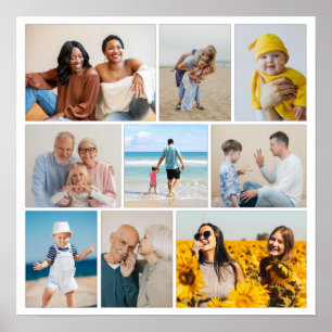 Skapa din egen 9-fotokollage poster