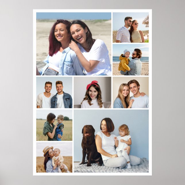 Skapa din egen 9-fotokollage poster (Framsidan)