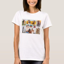 Skapa din egen 9-fotokollage t shirt