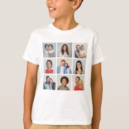Skapa din egen 9-fotokollage t shirt