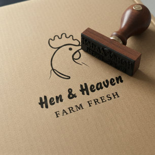 Skapa din egen Abstrakt Chicken Farm Line Art Stämpel