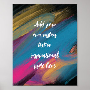 Skapa din egen Abstrakt Motiveringsot Poster