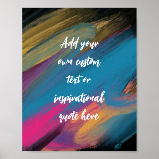 Skapa din egen Abstrakt Motiveringsot Poster