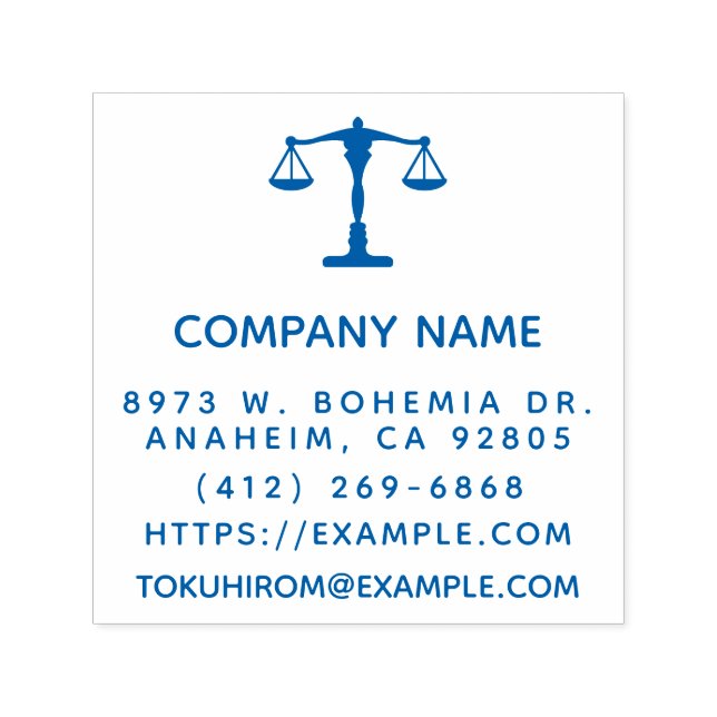 Skapa din egen advokatbyrå självfärgande stämpel (Design)