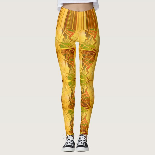 Skapa din egen African Women Clothing Mönster Art Leggings (Framsida)