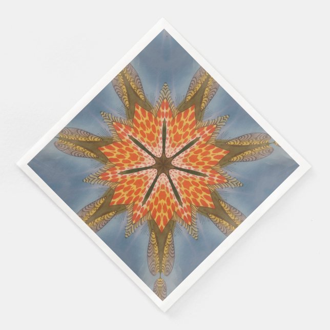 Skapa din egen afrikanska utskrift av djur pappersservett (Hörn)