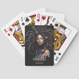 Skapa din egen afroamerikanska Drottning Skorpione Casinokort