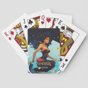 Skapa din egen afroamerikanska drottning Vattumann Casinokort