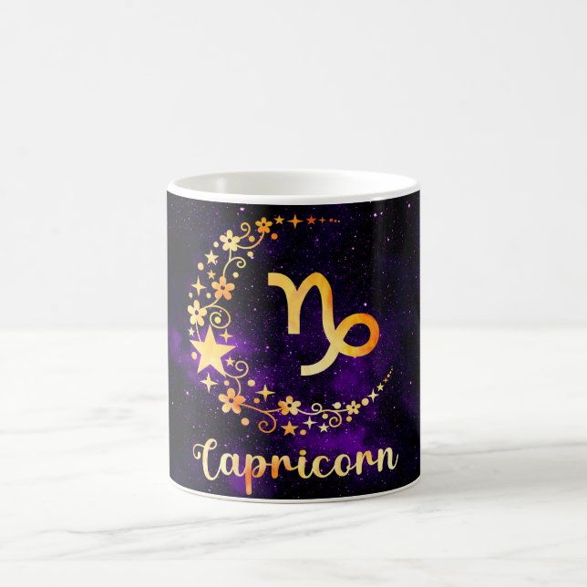 Skapa din egen agrologi Zodiac Capricorn Magisk Mugg (Center)