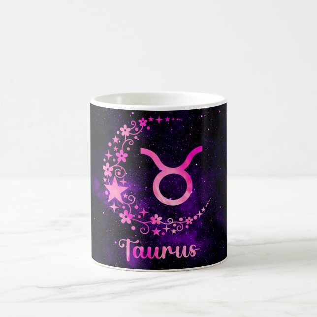 Skapa din egen agrologi Zodiac Taurus Magisk Mugg (Center)