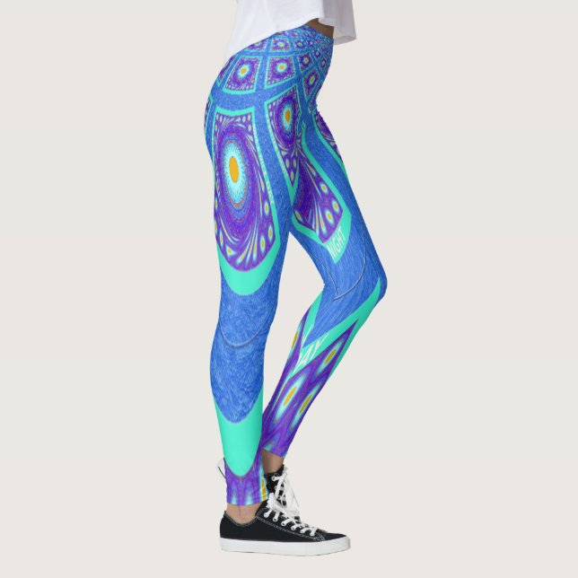 Skapa din egen akvariekorallrev och cyan leggings (Höger)