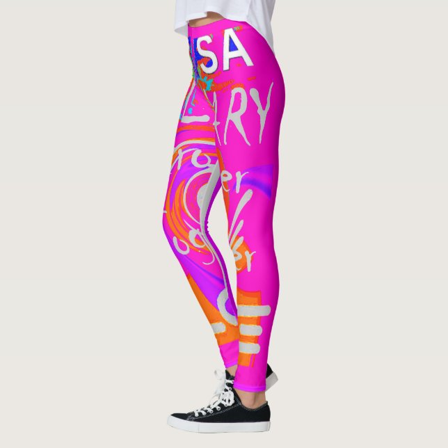 Skapa din egen amerikanska Baby Rosa Helg Lounging Leggings (Vänster)