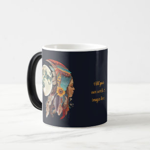 Skapa Din Egen Andlig Boho Fullmåne Magisk Mugg