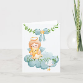 Skapa din egen ängel av stjärnjulen helgkort