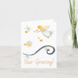 Skapa din egen ängeltrumpetmusik jul helgkort