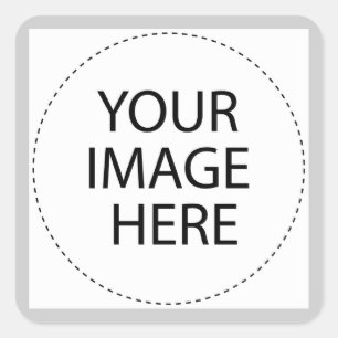 SKAPA DIN EGEN - ANPASSA DETTA FYRKANTIGT KLISTERMÄRKE