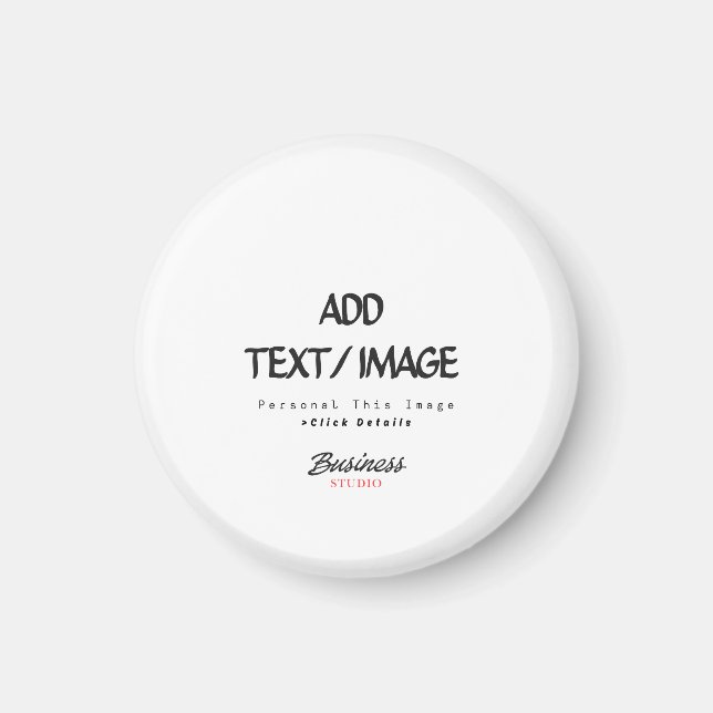 Skapa Din Egen Anpassad Cirkelmagnet Magnet (Framsidan)